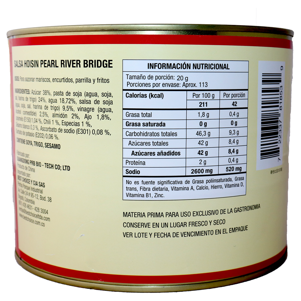 Salsa Hoisin Pearl River Bridge 2.27 kg