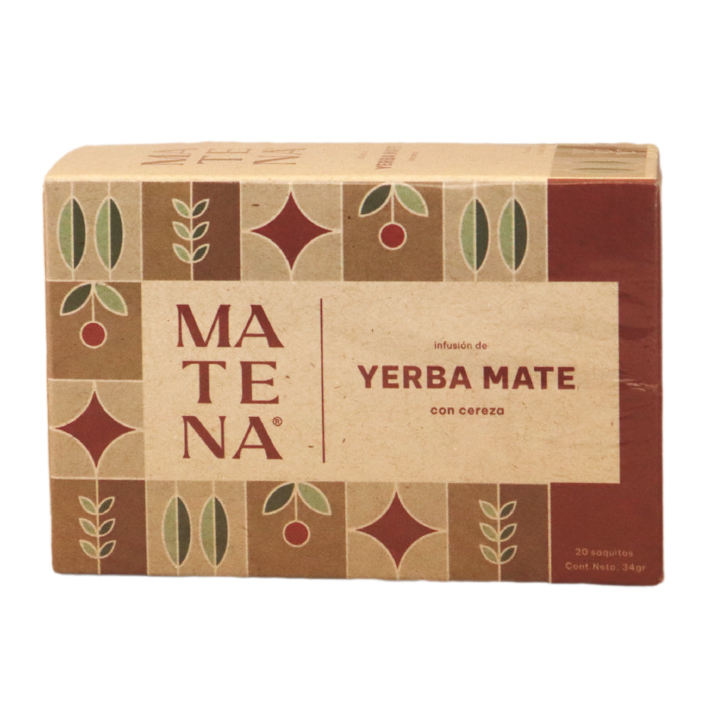 Yerba Mate en Saquitos con CEREZA (caja x 20 unidades)