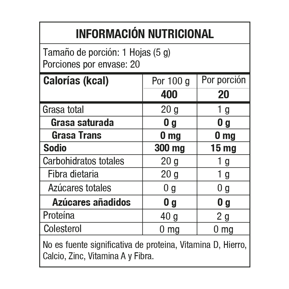 Papel de Soya con Ajonjolí de 20 Hojas 100 gr - Global Gourmet Market