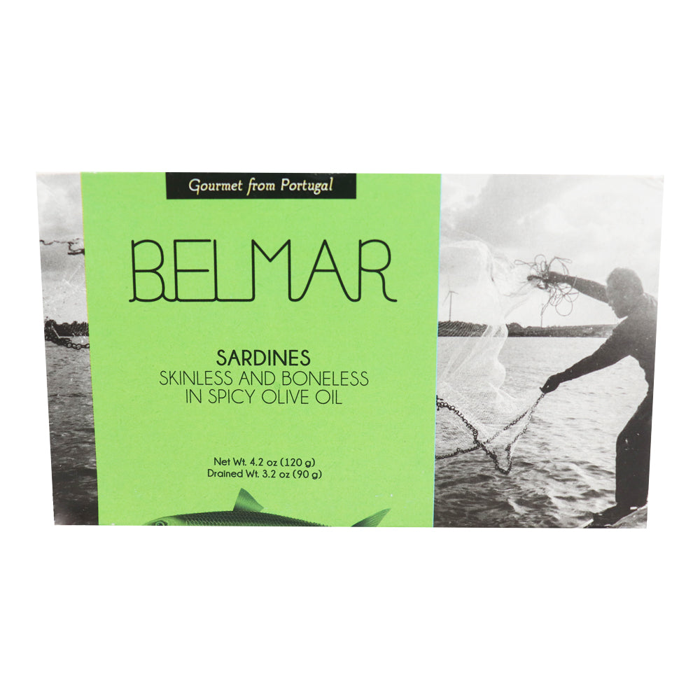Sardinas Sin Espinas en Aceite De Oliva Picante Belmar