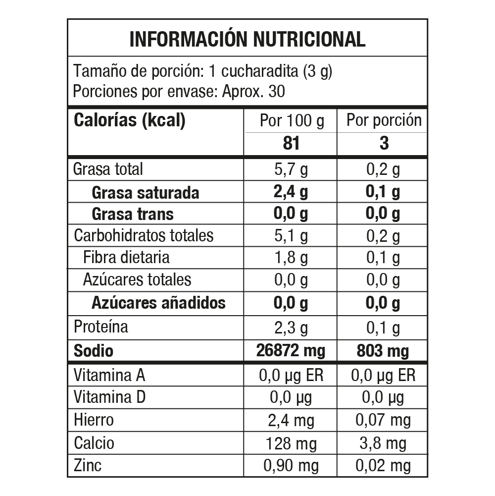 Sal Marina Shiitake 90g – Sabor Umami Gourmet