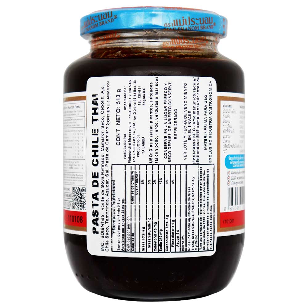 Pasta de Chile Thai Maepranom 513 g - Global Gourmet Market
