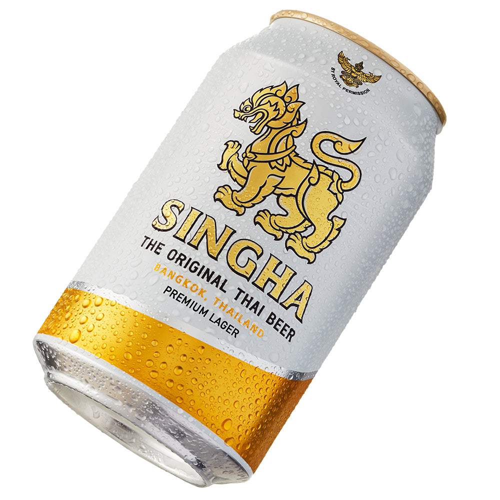 Six Pack Cerveza Singha Lata 330 ml - Global Gourmet Market