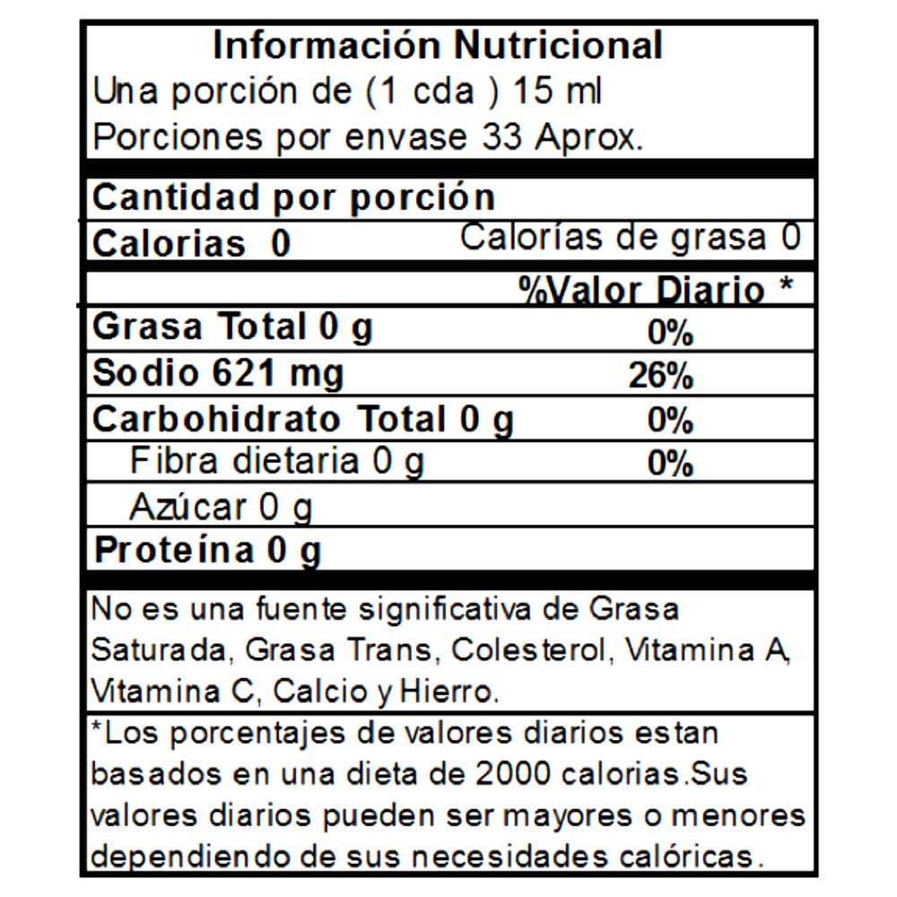 Salsa de Soya Sakura Baja en Sodio 500 ml.