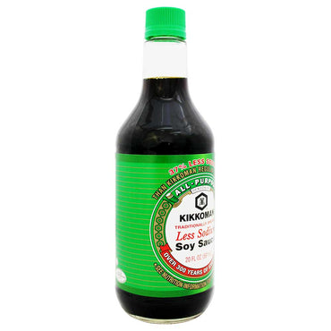 Salsa de Soya Kikkoman Baja en Sodio 591 ml.