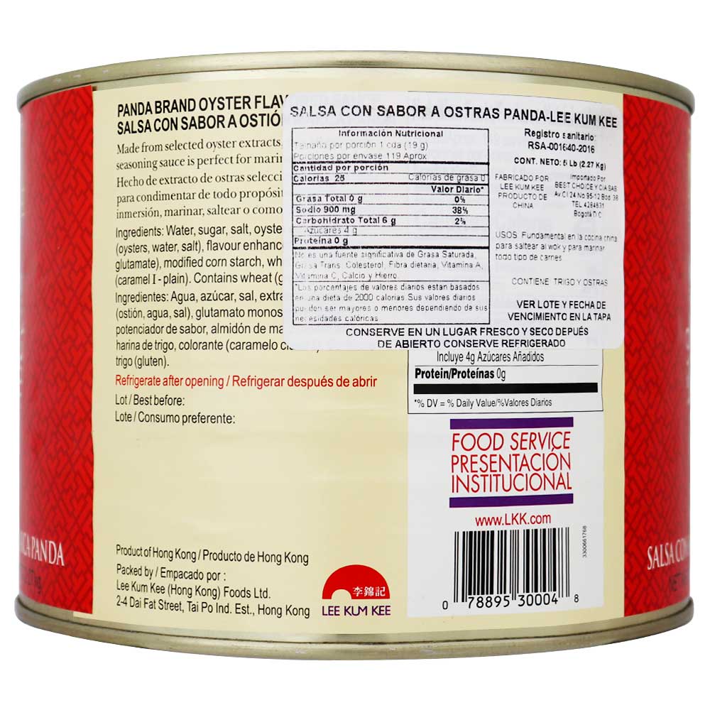 Salsa de Ostras Panda Lee Kum Kee 5 lb - Global Gourmet Market