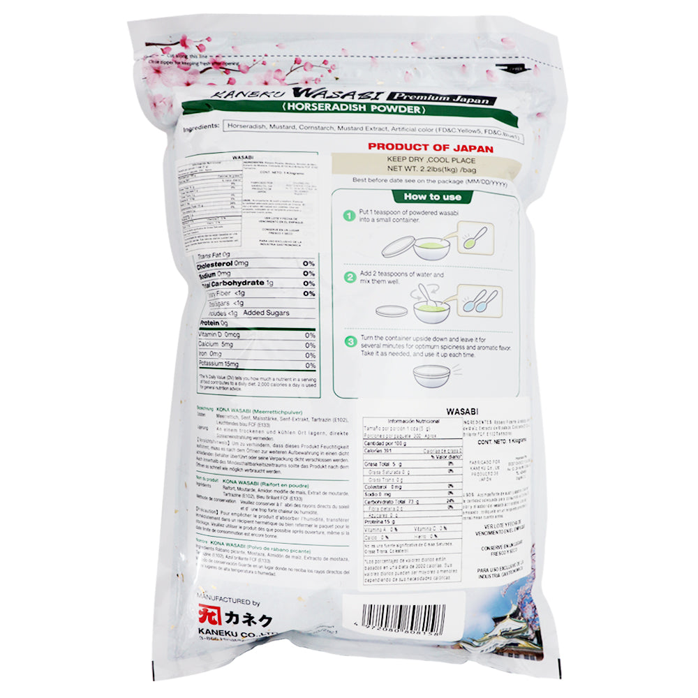 Wasabi en Polvo Kaneku 1 kg - Global Gourmet Market