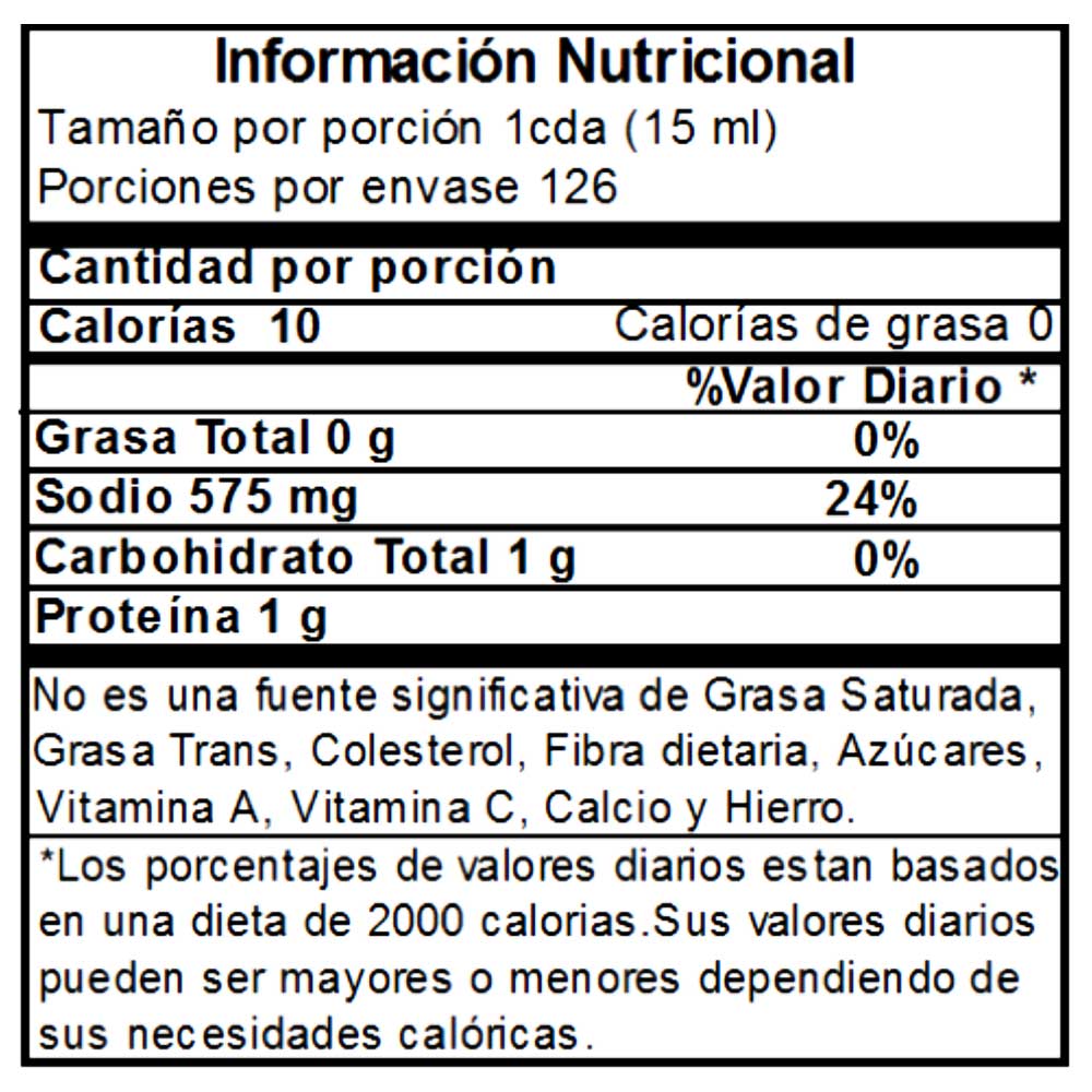 Salsa de soya Kikkoman baja en sodio de 1.89 lt.