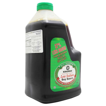 Salsa de soya Kikkoman baja en sodio de 1.89 lt.