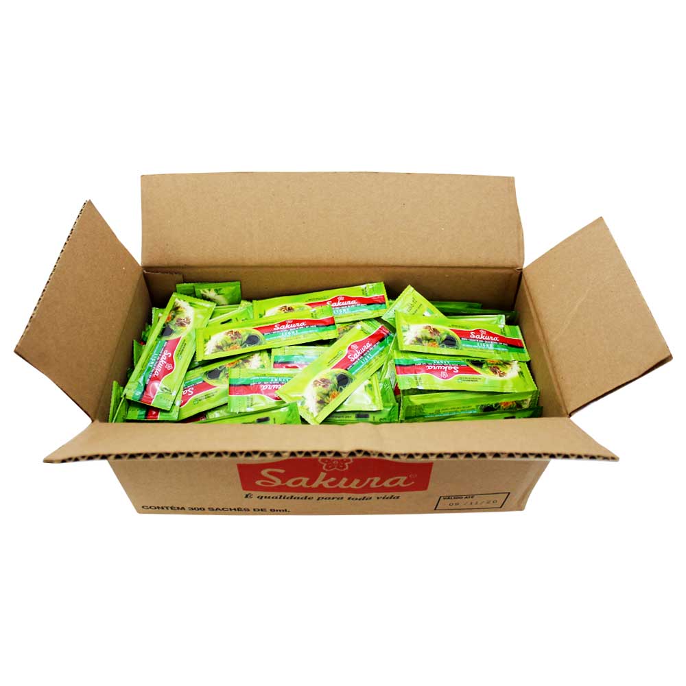 Salsa de Soya Sakura Baja en Sodio en Sachet 8 ml x 300 un.
