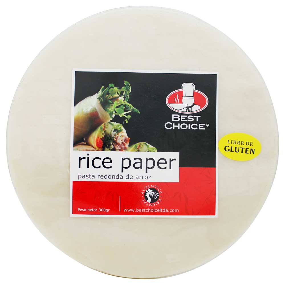 Papel de Arroz Best Choice 22 cm de 300 g - Global Gourmet Market