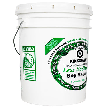 Salsa de Soya Kikkoman Baja en Sodio 5 gal.