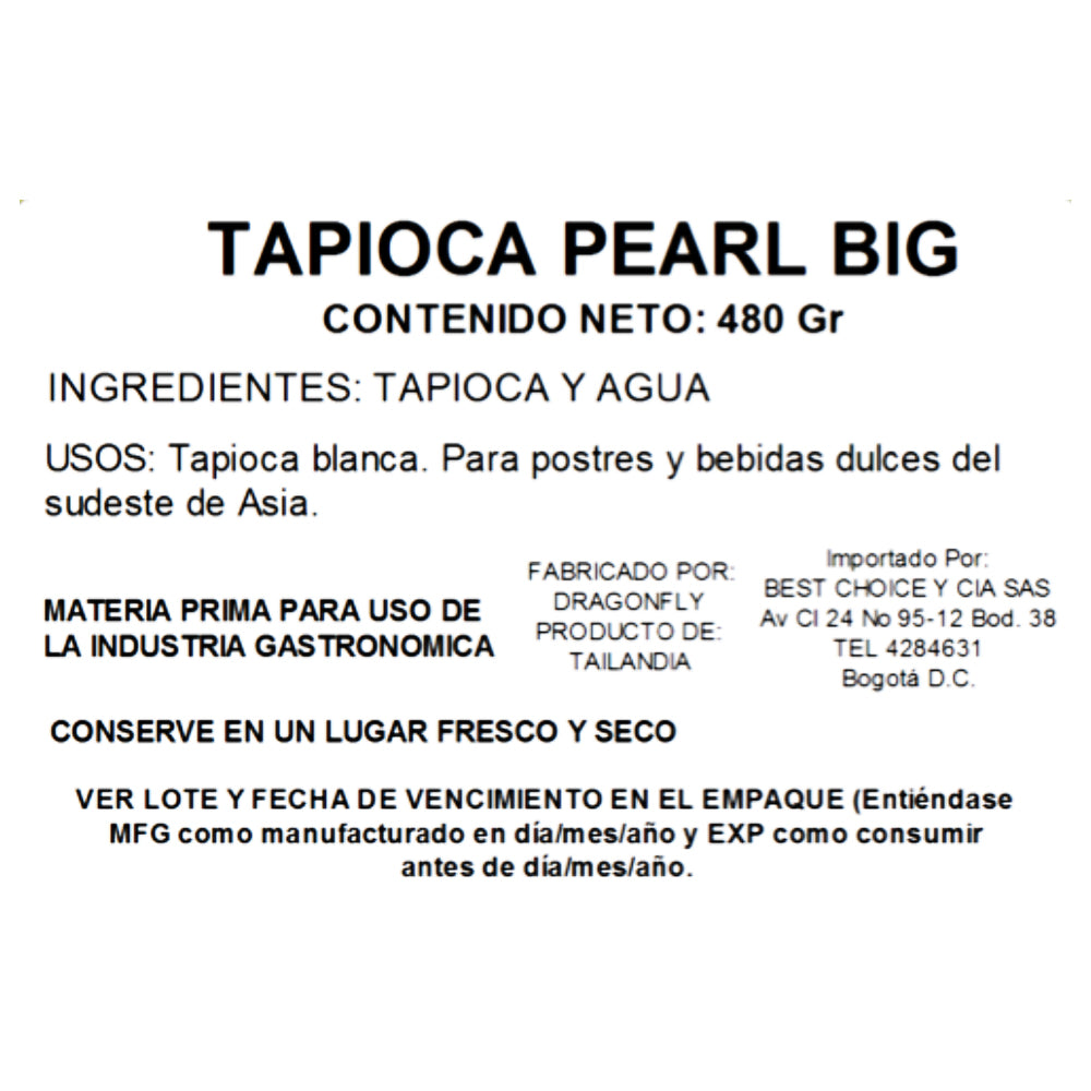 Tapioca Pearl Big Dragon Fish 480 g - Global Gourmet Market