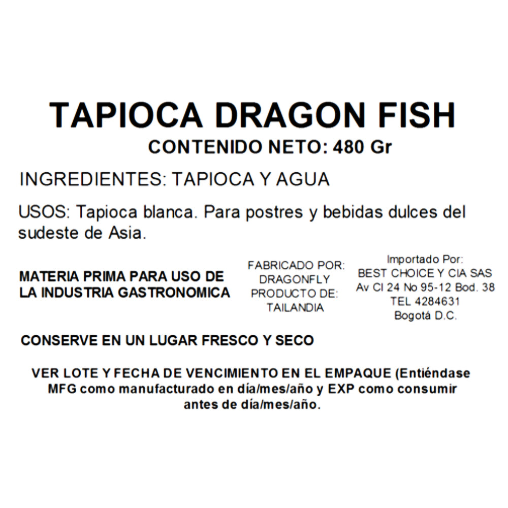 Tapioca Dragon Fish 480 g - Global Gourmet Market
