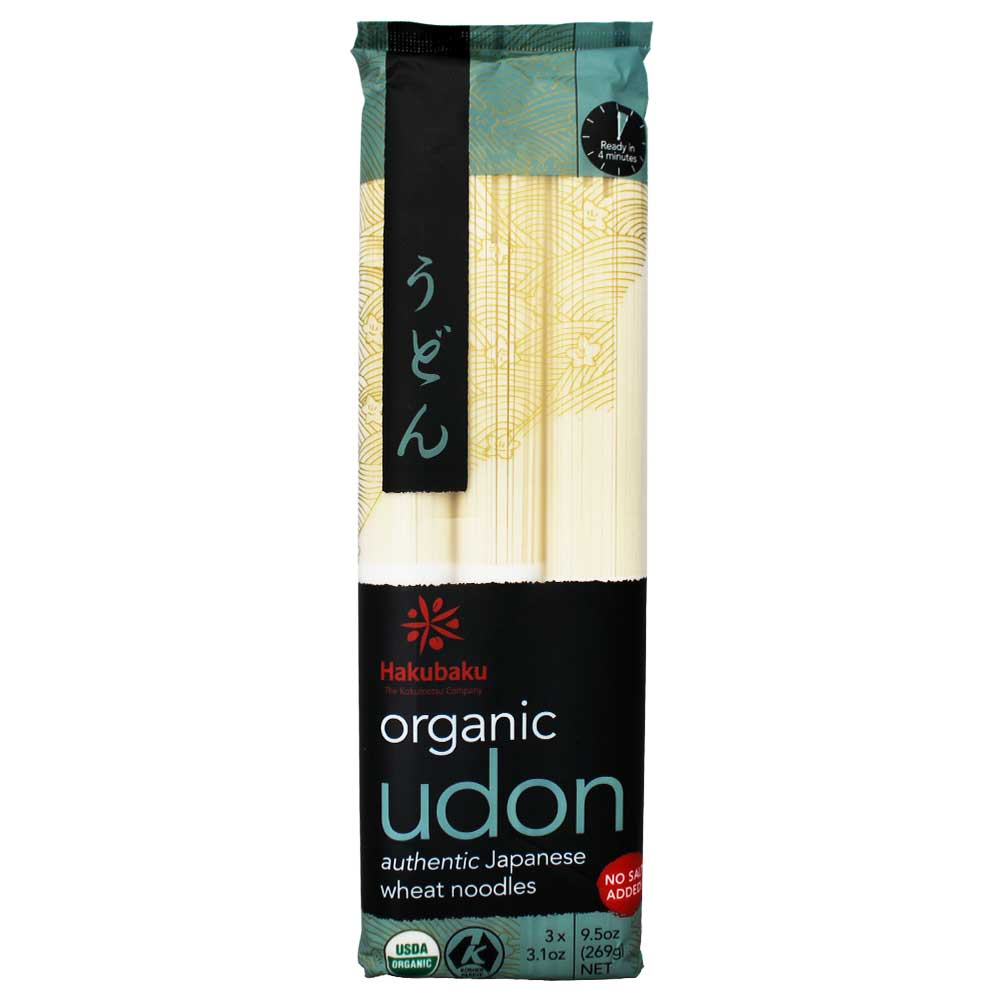 Pasta Udon Orgánico Hakubaku 269 g - Global Gourmet Market