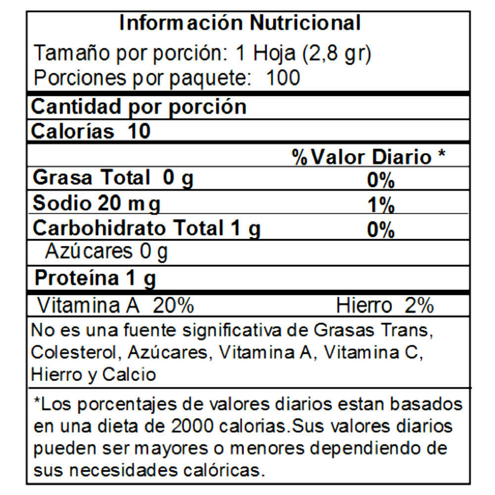 Nori Best Choice 100 Hojas.