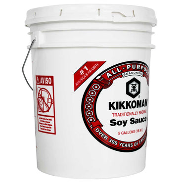 Salsa de Soya Kikkoman de 5 gal.