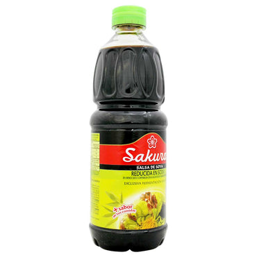 Salsa de Soya Sakura Baja en Sodio 500 ml.