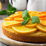 Torta de naranja y harina de arroz libre de gluten
