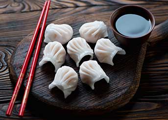 Har Gow rellenos de camarón