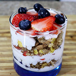 Parfait con crema de coco