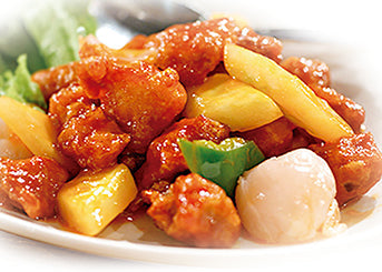Pollo Agridulce con Lychee