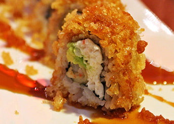 Filadelfia Tempura y Ebi Crunchy Roll