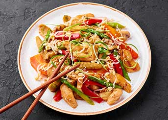 Chop Suey de Pollo y Vegetales