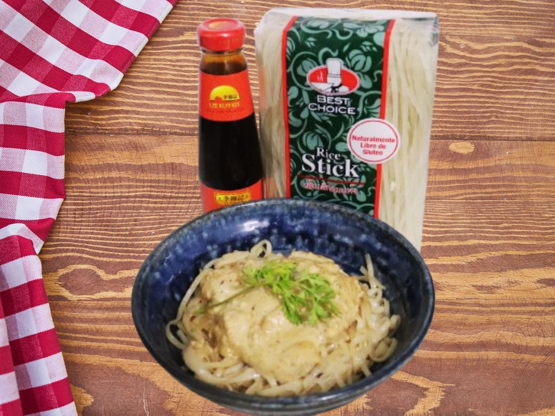 La Receta Perfecta: Tallarines de Arroz Best Choice con Pollo y Champiñones