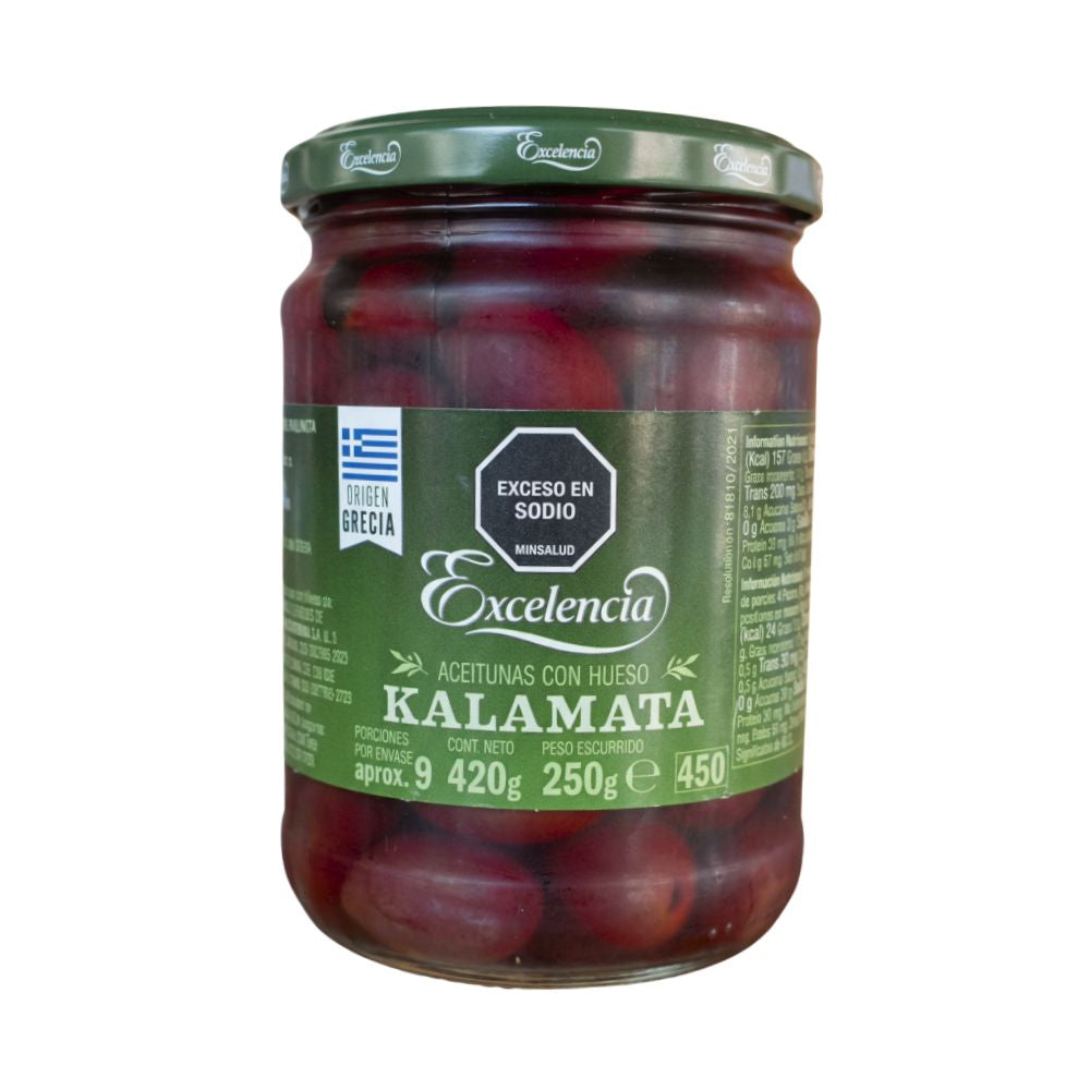 Aceitunas Kalamata con Hueso Excelencia – 420 g - Global Gourmet Market