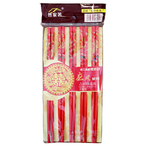 Palitos Decorados Rojo Dragones x 10 Pares