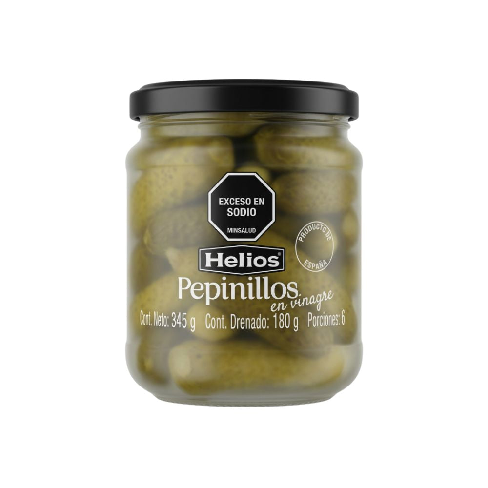 Pepinillos en Vinagre Helios – 180 g - Global Gourmet Market