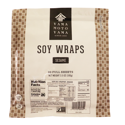 Papel de Soya con Ajonjolí de 20 Hojas 100 gr