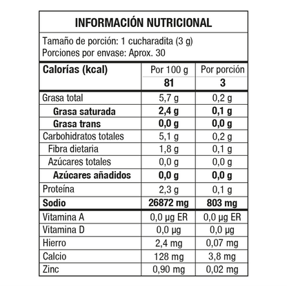 Sal Marina Shiitake 90g – Sabor Umami Gourmet