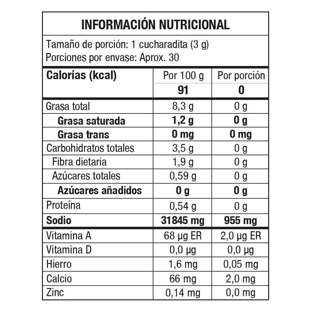 Sal Marina Tomate y Orégano 90g – Bárbaro