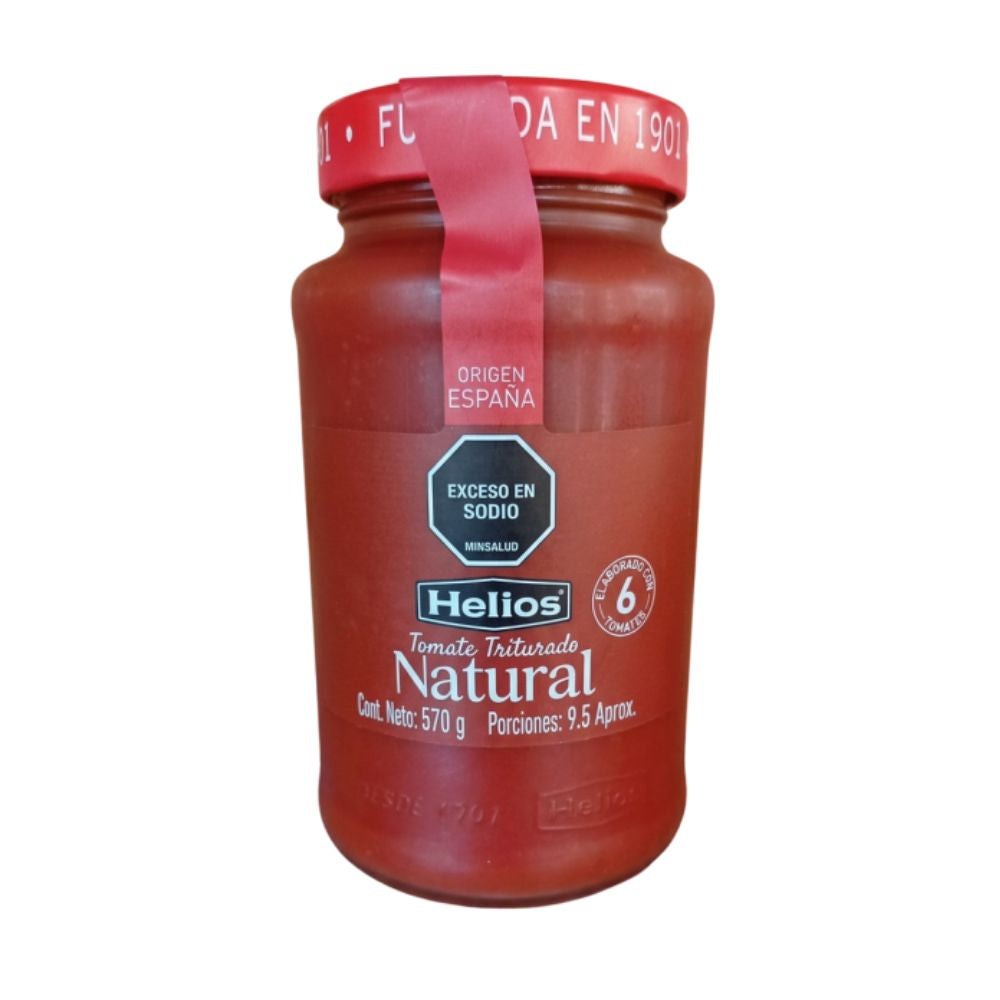 Tomate Triturado Natural Helios 570 g - Global Gourmet Market
