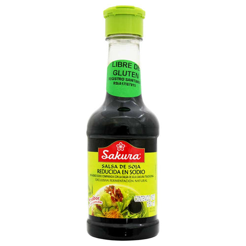 Salsa de Soya Sakura Baja en Sodio 150 ml