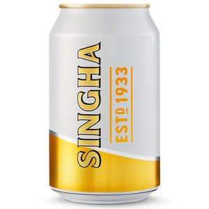 Six Pack Cerveza Singha Lata 330 ml