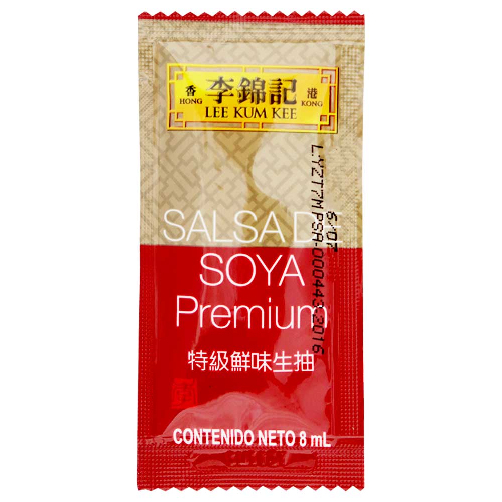 Salsa de Soya Lee Kum Kee Premium Sachet 8 ml x 500 un