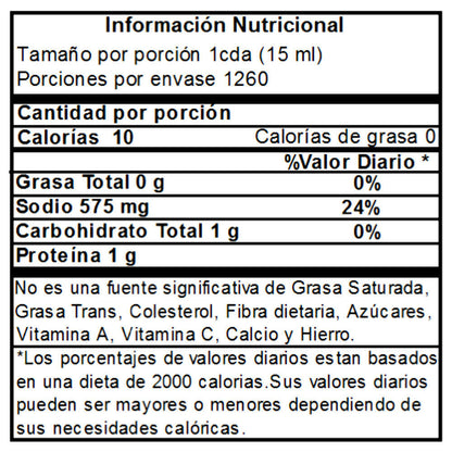Salsa de Soya Kikkoman Baja en Sodio 5 gal.