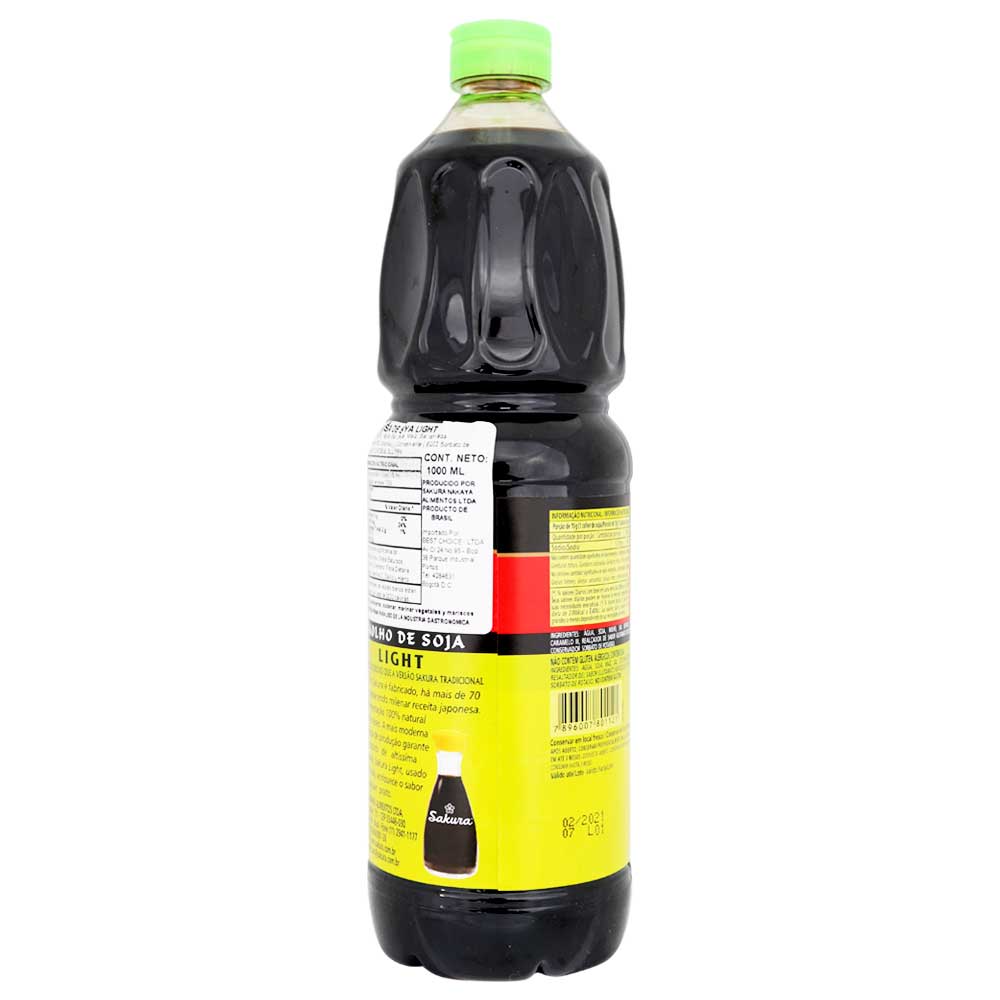 Salsa de Soya Sakura Baja en Sodio 1 lt