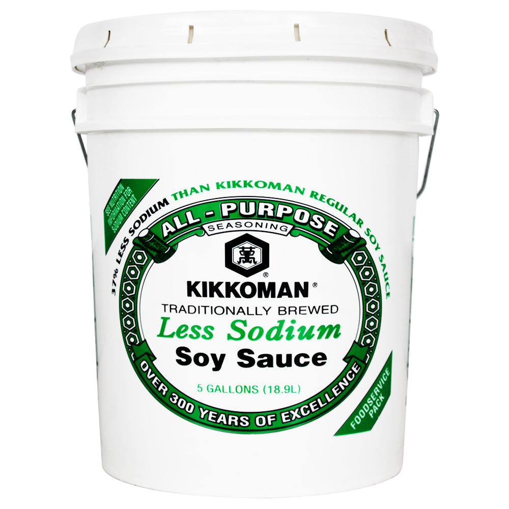 Salsa de Soya Kikkoman Baja en Sodio 5 gal.