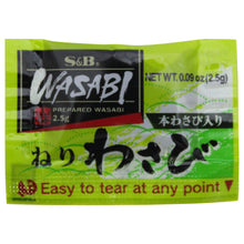 Cargar imagen en el visor de la galería, Wasabi marca S&amp;B en Sachet de 2.5 gramos por 500 unidades