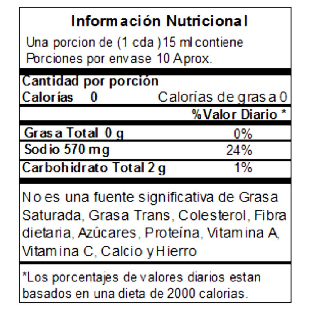 Salsa de Soya Sakura Baja en Sodio 150 ml.