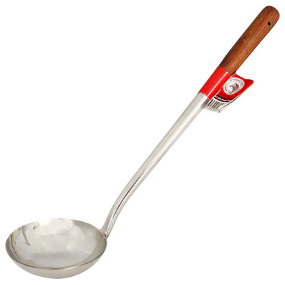 Cucharón Metálico 4" Zebra con Mango de Madera - Global Gourmet Market