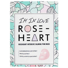 Cargar imagen en el visor de la galería, Mascarilla Facial Calmante Intensiva marca Rose Heart de 18 gramos