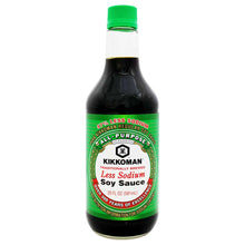 Cargar imagen en el visor de la galería, Salsa de Soya Kikkoman Baja en Sodio 591 ml